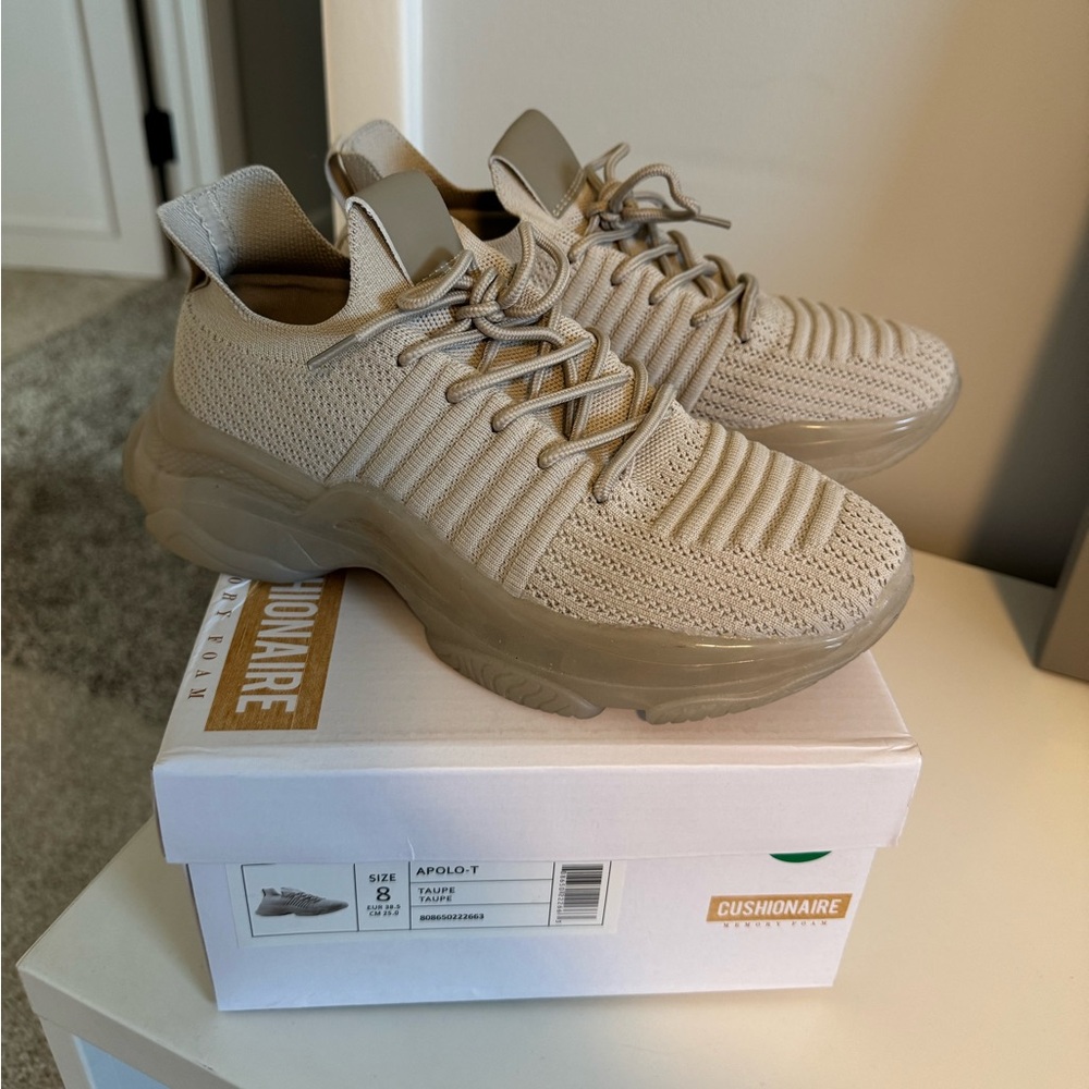 Tan Memory Foam Sneakers
